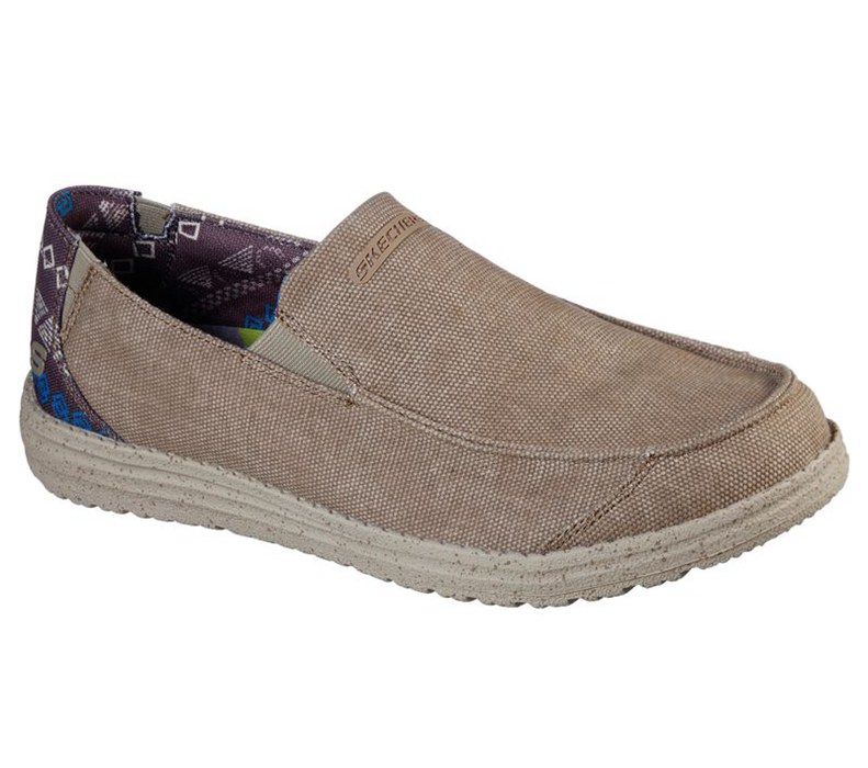 Skechers Herr Bruna Slip On - Relaxed Fit: Melson - Ralo - Sverige (AXCQB-2693)